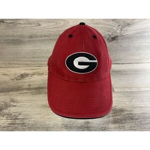 UGA Georgia Bulldogs Dawgs Signatures Brand NCAA Red Strapback‎ Cap College